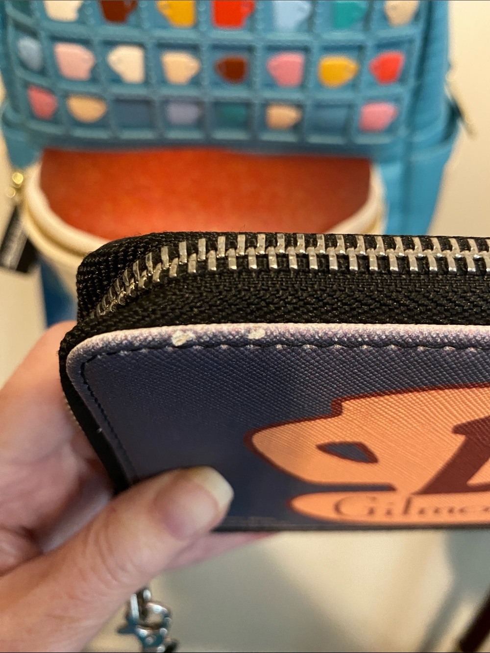 Loungefly Blue Gilmore Girls Luke's Diner Mini Backpack - Picture 9 of 16